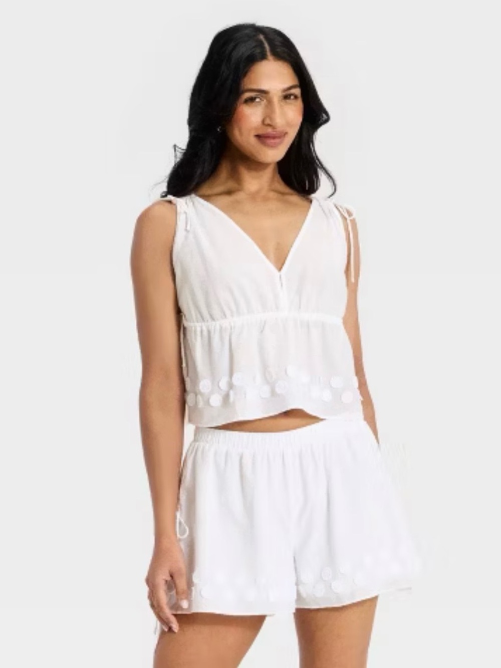White Short Set